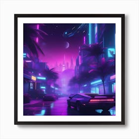 Crazy Night Art Print