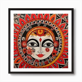 Sun Face Art Print