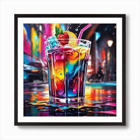 Colorful Drink 6 Art Print