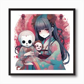 Manga Voodoo Girl Art Print