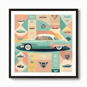 Classic Cars 2 Art Print