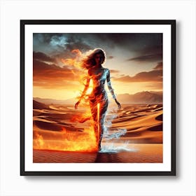 Fire And Ice Art Print