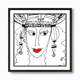 Queens In The Game No Glasses ‎010 by Jessica Stockwell Art Print