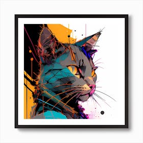 Yellow Eyes Art Print