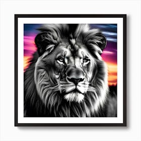 Lion Portrait 6 Art Print