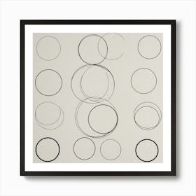 'Circles' 3 Art Print