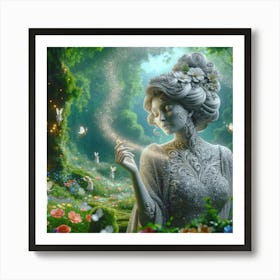 Fairy In The Forest 2 Art Print