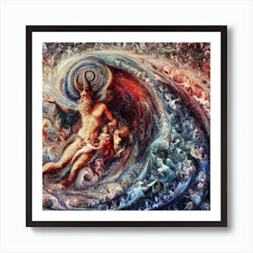 Devil And His Angels Art Print