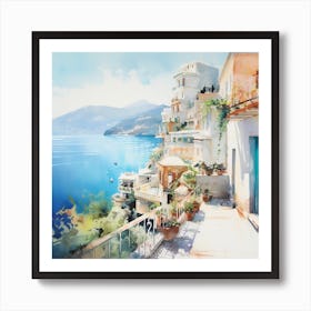 Monet's Mirage: Mediterranean Moods Art Print