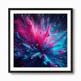 Explosion Of Colors Art Print