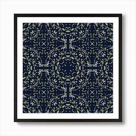 Abstract geometric symmetric mosaic pattern 4 Art Print