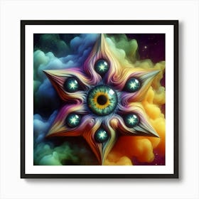 Psychedelic Star 1 Poster