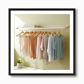 Hanging Clothes Art Print