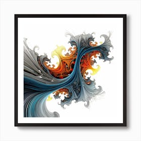 Abstract Fractal 1 Art Print