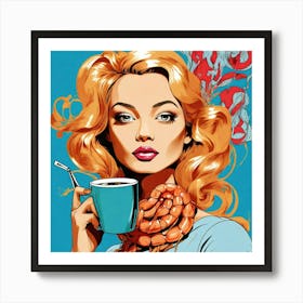 Coffee Girl 3 Art Print