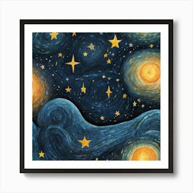 Starry Night 1 Art Print