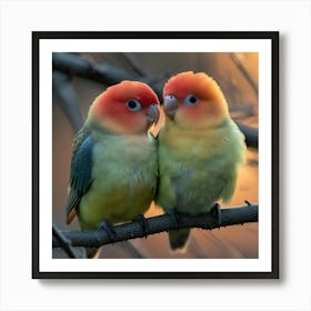 Lovebirds 9 Art Print