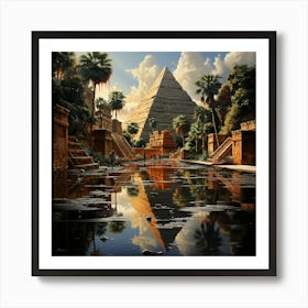 Egyptian Pyramids Art Print