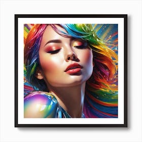 Rainbow Girl 3 Art Print