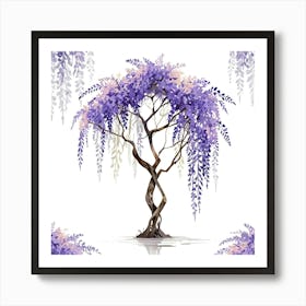 Wisteria tree 2 Art Print