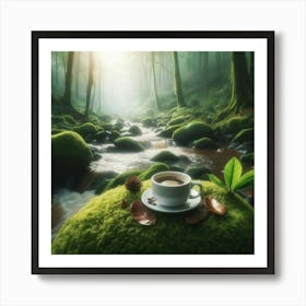 Coffee In The Forest 15 Art Print