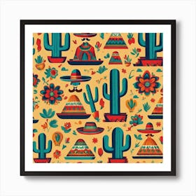 Mexican Pattern 2 Art Print