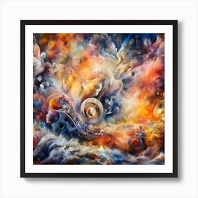 Abstract Music Painting Art Print