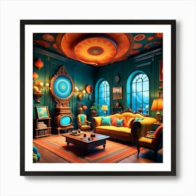 Bohemian Living Room Art Print