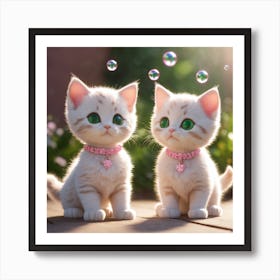 Cute Kittens Art Print