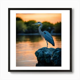 Great Blue Heron 1 Art Print