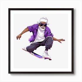 Skateboarder 1 Art Print