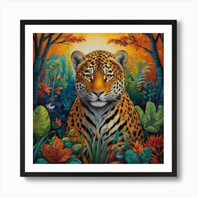 Jaguar In The Jungle Art Print