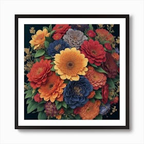 Bouquet Of Flowers 3 Art Print