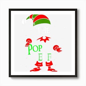 Pop Elf Group Matching Family Christmas Pajama Outfit Art Print