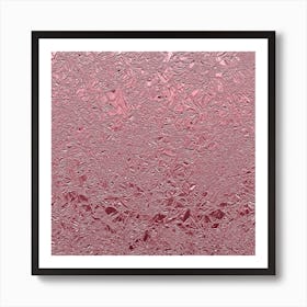 Rose Gold Aluminum Foil Art Print