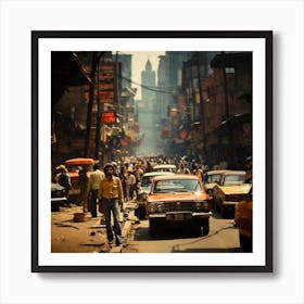 Streets Of Bombay Art Print