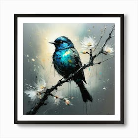 Blue Bird Art Print