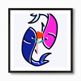 Two Fishes Art Print