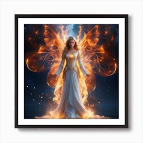 Angel Of Fire Art Print