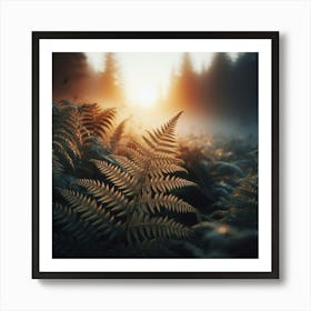 Ferns In The Forest 2 Art Print