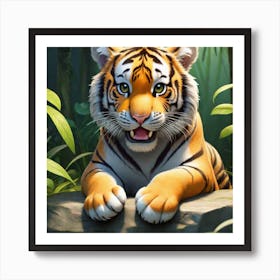 little tiger 1 Art Print