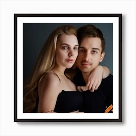 Craiyon 165725 Cute European Couple Male And Female Art Print