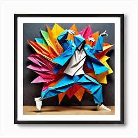 Origami Dancer 94 Art Print