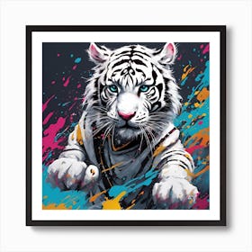 White Tiger 4 Art Print