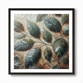 Leaf Painting Art Print