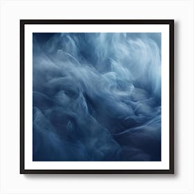 Blue Smoke Art Print