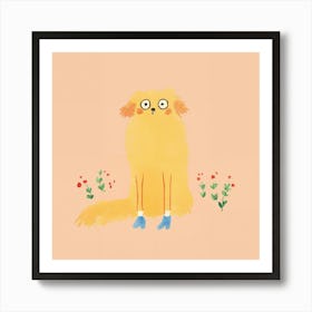 Yellow Dog Art Print