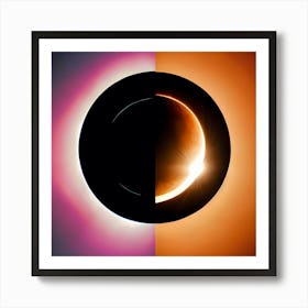 Abstract Eclipse Artwork Art Print