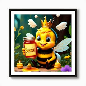 Sweet Honey Bee Art Print