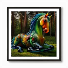 Colorful Horse Art Print